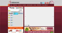 Desktop Screenshot of loteriadesalta.com