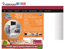 Tablet Screenshot of loteriadesalta.com